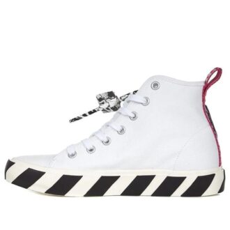 Baskets Vulc mi-hautes « Blanc Noir »