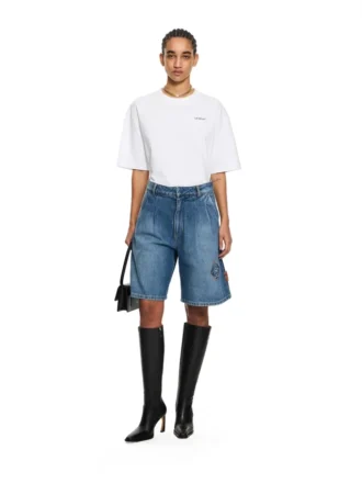 Bermuda Denim Shorts Royal Patch