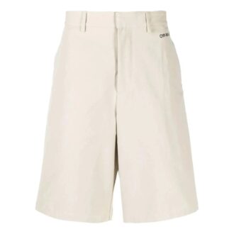 Bermuda Off-White pour homme SS22 à imprimé Arrows, beige