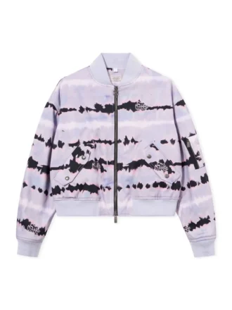 Bomber court tie-dye intégral