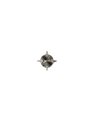 Boucle d&rsquo;oreille mono ronde Bling