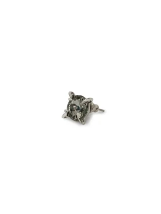 Boucle d&rsquo;oreille mono ronde Bling