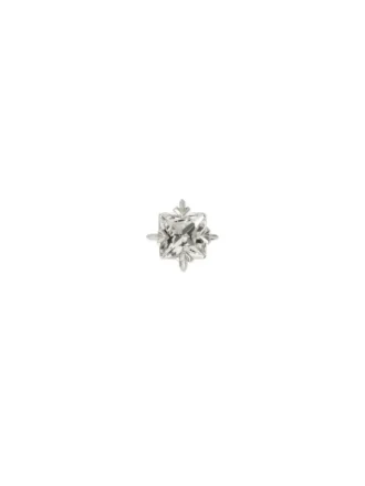 Boucle d&rsquo;oreille simple carrée Bling