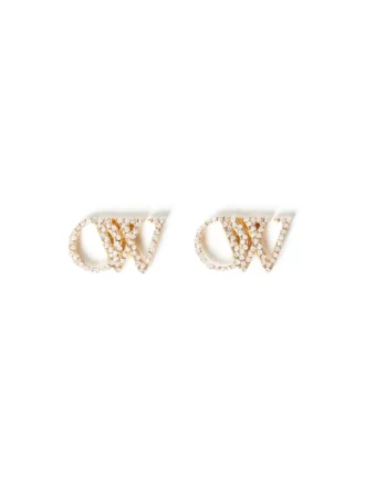 BOUCLES D&rsquo;OREILLES OW AVEC STRASS