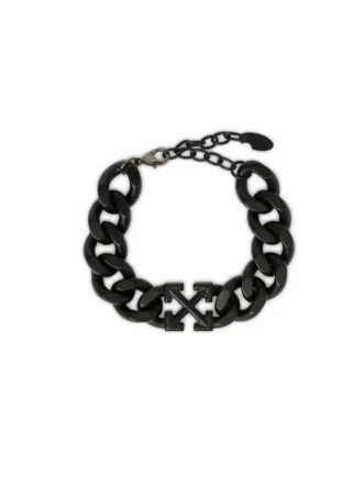 BRACELET À CHAÎNE FLÈCHE NOIR
