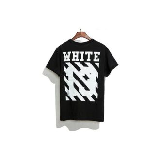 C O VIRGIL ABLO OW Peinture T-shirt à manches courtes Noir