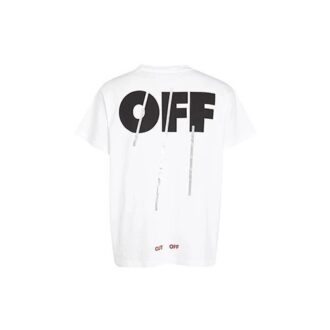 C O VIRGIL ABLOH FW CUT T-shirt à manches courtes Alphabet Blanc