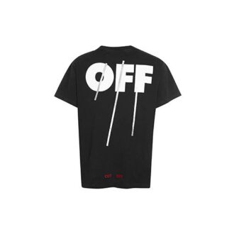 C O VIRGIL ABLOH FW CUT T-shirt à manches courtes avec alphabet Noir