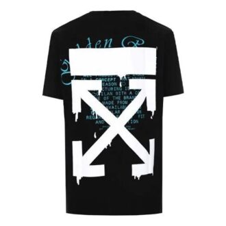 C/O Virgil Abloh Hommes Noir Fibonacci Dripping Arrows Slim