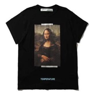 c/o VIRGIL ABLOH MONALISA SLIM FIT T-SHIRT Mona Lisa à manches courtes Noir