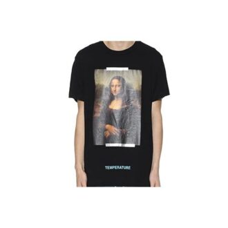 c/o VIRGIL ABLOH MONALISA SLIM FIT T-SHIRT Mona Lisa à manches courtes Noir