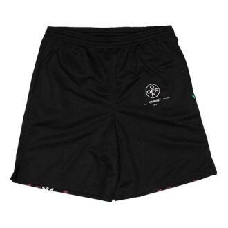 C/O Virgil Abloh Short en maille noire Diag Stencil pour homme