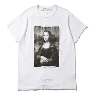 c/o VIRGIL ABLOH T-SHIRT MONALISA SLIM FIT Mona Lisa à Shorts Blanc