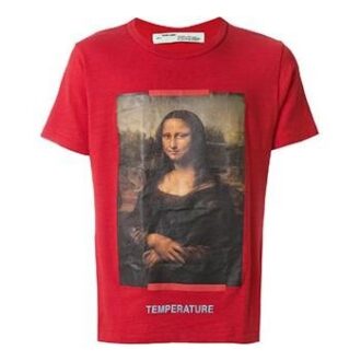 c/o VIRGIL ABLOH T-SHIRT MONALISA SLIM FIT Mona Lisa à shorts Rouge