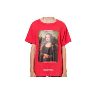 c/o VIRGIL ABLOH T-SHIRT MONALISA SLIM FIT Mona Lisa à shorts Rouge