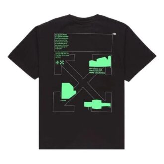C/O Virgil Abloh T-shirt noir pour homme à motifs en forme d&rsquo;arche