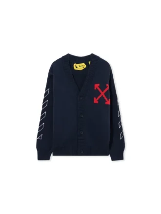 Cardigan en maille diagonale Arrow