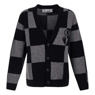 Cardigan à manches longues et col en V FW21, version standard, noir