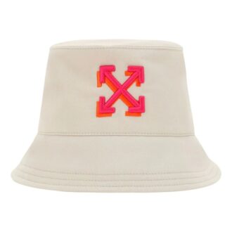 Casquette Bucket Off-White « Beige Fuchsia »