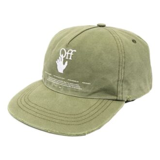Casquette de baseball brodée avec logo, verte