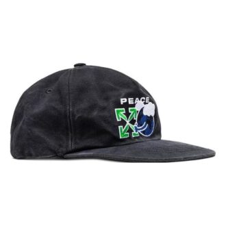 Casquette de baseball brodée unisexe noire