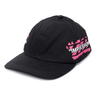 Casquette de baseball Virgil Abloh Stencil rose/noir