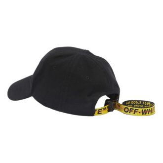 Casquette noire avec logo imprimé sur le côté