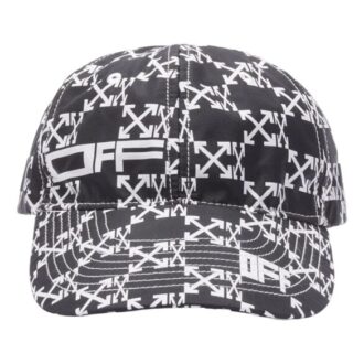 Casquette Off-White pour homme, imprimé Arrows, noir/blanc