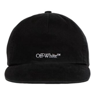 Casquette Off-White pour homme, logo brodé, noir