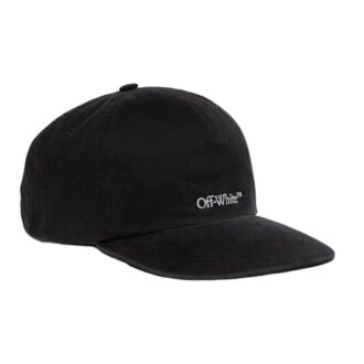 Casquette Off-White pour homme, logo brodé, noir