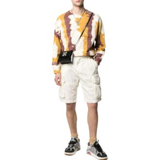 Casual unie Short pour homme Off-White, blanc