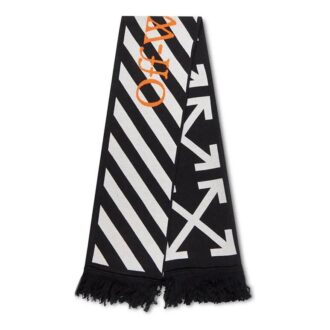 Écharpe classique Cotton Icon Noir/Blanc