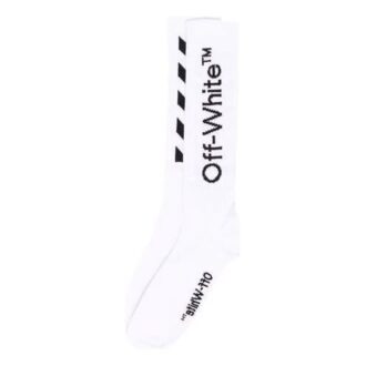 Chaussettes mi-longues Diag « White Black »