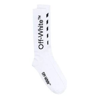 Chaussettes mi-longues Diag « White Black »