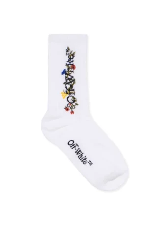 Chaussettes mi-mollet à motif floral