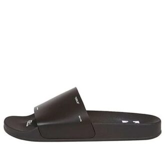 Chaussons en caoutchouc 1001 Noir Blanc Noir