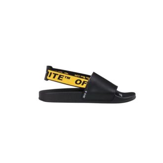 Chaussons à motifs Sandales tendance Noir Jaune