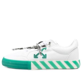 Chaussures casual basses vulcanisées Blanc/Vert
