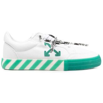 Chaussures casual basses vulcanisées Blanc/Vert