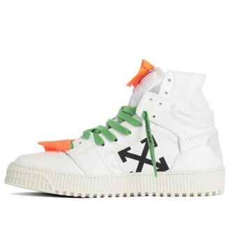 Chaussures de skate casual montantes rétro Off-White C/O Virgil Abloh, blanches