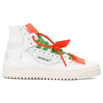 Chaussures de skate casual montantes rétro Off-White C/O Virgil Abloh, blanches