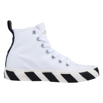 Chaussures en toile Vulcanized mi-hautes Noir/Blanc