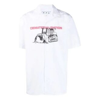 Chemise blanche pour homme Off-White SS21 avec logo imprimé