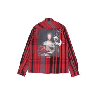 Chemise à carreaux à manches longues pour homme Mariana De Silva