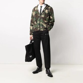 Chemise classique Hands Off « Blanc/Noir »