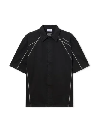 Chemise de bowling sportive teinte en pièce