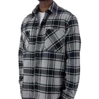 Chemise en flanelle à carreaux fléchés