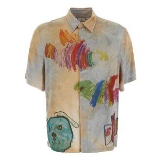 Chemise en satin à motifs de dessins animés
