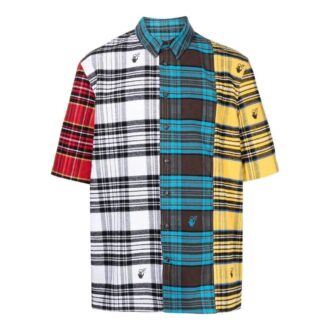 Chemise à imprimé multi-carreaux