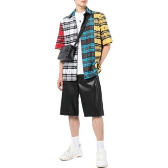 Chemise à imprimé multi-carreaux
